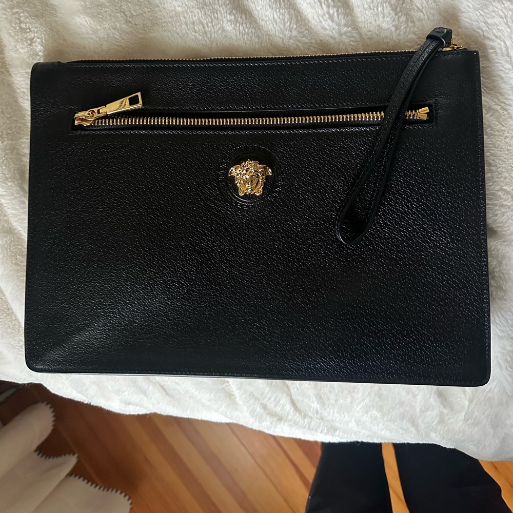 Versace Mens medium Medusa pouch/clutch